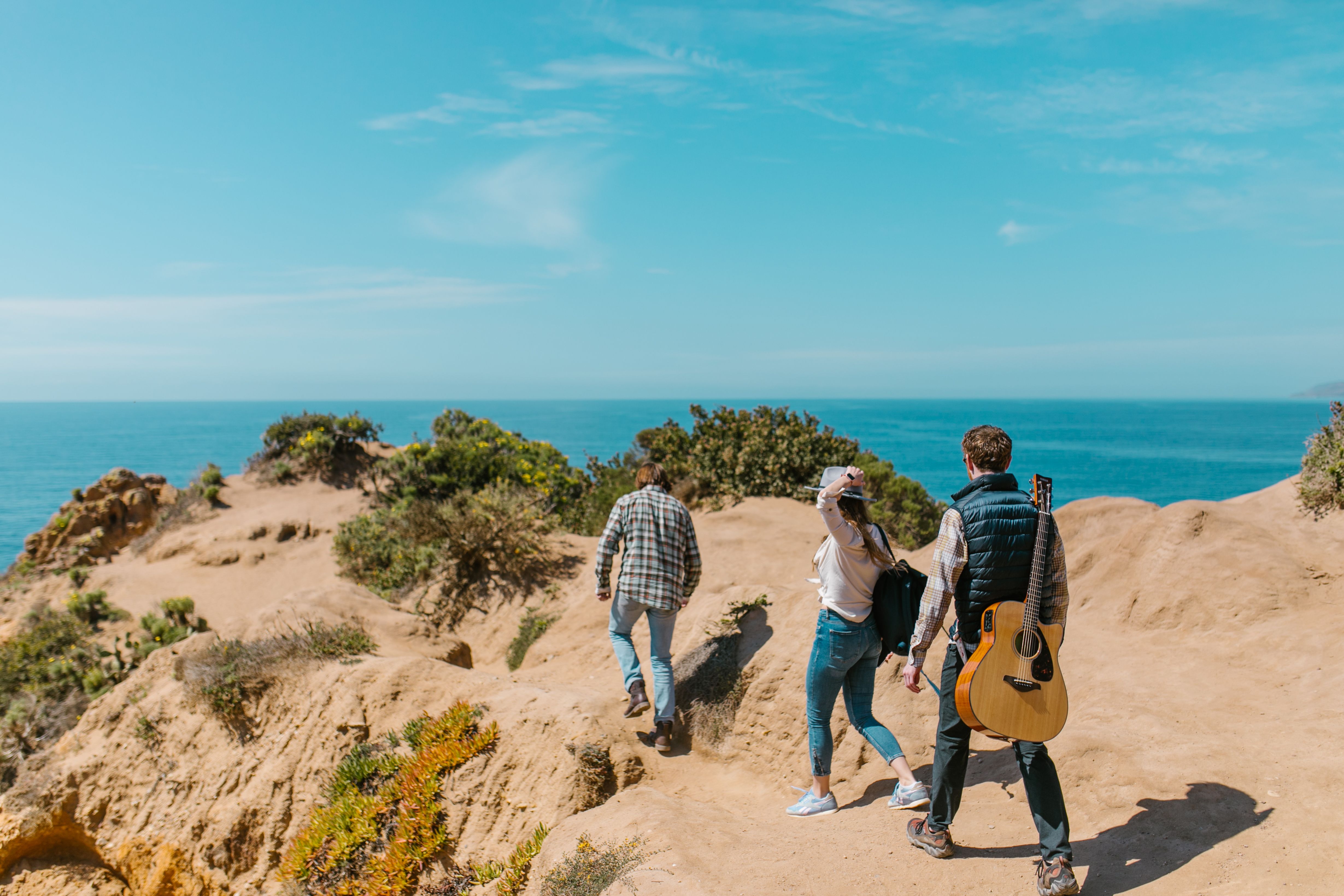 Travellers on an adventure tour